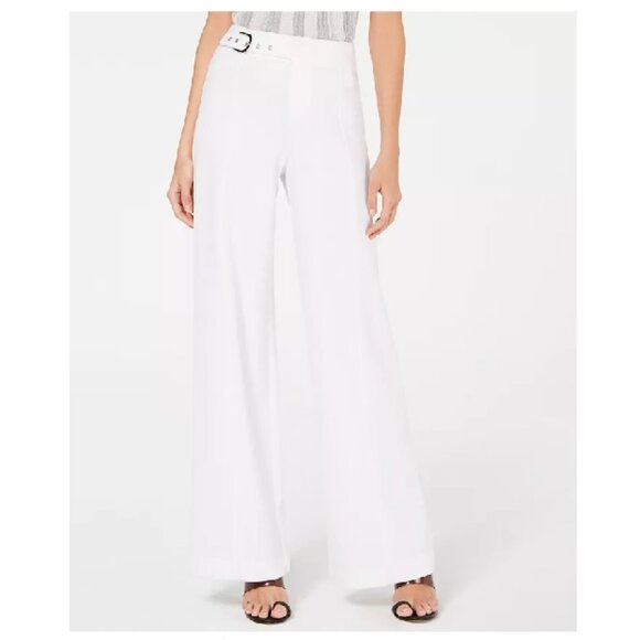 Inc Side-Belt Wide-Leg Pants - Picture 1 of 6